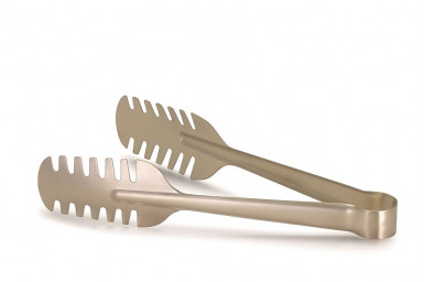 Klešte špagety 24 cm nerez PVD Champagne Satin