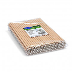 Slamka papierová kraft `JUMBO` Ø8mm x 25cm [100 ks]