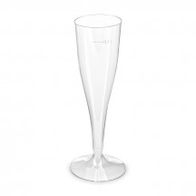 Pohárik kryštál na sekt (PS) dvojdielny Ø65mm 0,1L [6 ks]