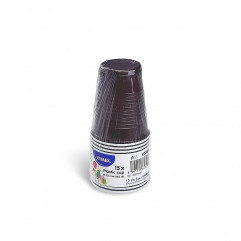 Kávový pohár (PP) hnedo/biely Ø70mm 180ml [15 ks]