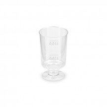 Pohárik kryštál (PS) na stopke Ø38mm 2cl/4cl [20 ks]
