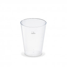 Pohár kryštál (PS) Ø75mm 0,2L [50 ks]