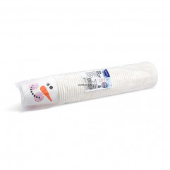 Papierový pohár Snehuliak Ø80mm 280ml `M: 0,2L/8oz` [50 ks]