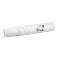 Papierový pohár biely Ø80mm 330ml `ML: 0,3L/10oz` [50 ks]