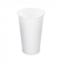 Papierový pohár biely Ø90mm 510ml `XL: 0,4L/16oz` [50 ks]