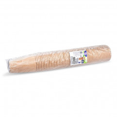 Papierový pohár kraft Ø80mm 330ml `ML: 0,3L/10oz` [50 ks]