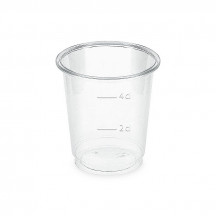 Pohár číry (PLA) -BIO- 2 cl / 4 cl (Ø 48 mm) [40 ks]