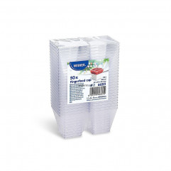 Fingerfood pohárik (PS) hranatý číry 59 x 59 x 54 mm 100ml [50 ks]