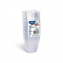 Fingerfood pohárik (PS) hranatý číry 72 x 72 x 72 mm 230ml [20 ks]
