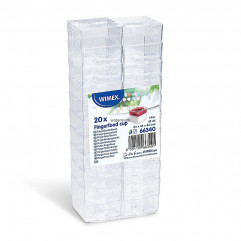 Fingerfood pohárik (PS) hranatý číry 44 x 44 x 43 mm 65ml [20 ks]