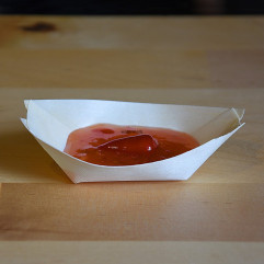 Fingerfood miska (drevená FSC 100%) lodička 8 x 5,5 cm [100 ks]
