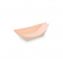 Fingerfood miska drevená, lodička 13 x 8 cm [100 ks]