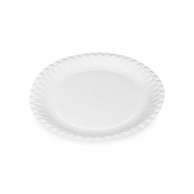 Papierové taniere plytké Ø 23 cm, nepremastiteľné [100 ks]