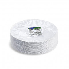 Papierový tanier (FSC Recycled) biely Ø23cm [100 ks]