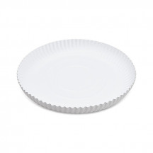 Papierový tanier (PAP-Recy) hlboký biely Ø26cm [50 ks]
