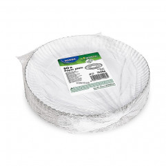 Papierový tanier (PAP-Recy) hlboký biely Ø26cm [50 ks]
