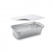 Miska (ALU) hranatá 218 x 112 x 60 mm 900ml + viečko [5 sád]