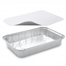 Miska (ALU) hranatá 315 x 211 x 51 mm 2000ml + viečko [10 sád]