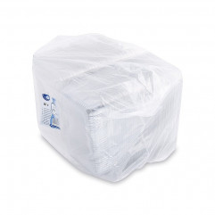 Vanička (rPET) s viečkom hranatá priehľadná 800ml [50 ks]