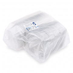 Miska (rPET) s viečkom oválna priehľadná 1000ml [50 ks]