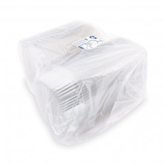 Miska (rPET) s viečkom oválna priehľadná 1500ml [50 ks]