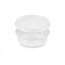 Miska (PP) okrúhla priehľadná 125ml + viečko [250 sád]