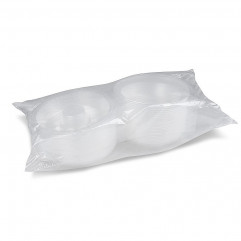Šalátová miska (PP) s viečkom na dressing misku priehľadná 1600ml [25 ks]