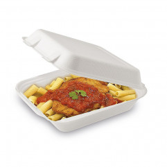 Menu box (cukrová trstina) nedelený 222 x 200 x 67 mm 1100ml [50 ks]