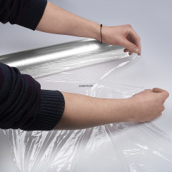 Potravinová fólia (PE) s perforáciou 9µm 44x44cm x 500m jednotlivo balená [1 ks]