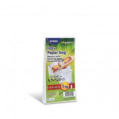 Papierové vrecko (FSC Mix) s bočným skladom biele 12+5 x 24 cm `1kg` [100 ks]