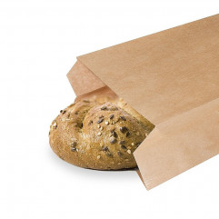 Papierové vrecko s bočným skladom hnedé 10+5 x 22 cm `0,5kg` [500 ks]