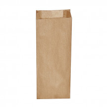 Papierové vrecko s bočným skladom hnedé 15+7 x 42 cm `3kg` [500 ks]