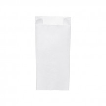 Papierové vrecko s bočným skladom biele 15+7 x 35 cm `2,5kg` [1000 ks]