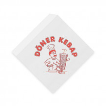 Papierové vrecko Kebap 16 x 16 cm [500 ks]