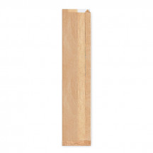 Papierové vrecko (PAP/PP) s okienkom 12+5 x 59 cm `Baguette` [1000 ks]