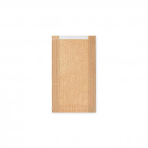 Papierové vrecko (PAP/PP) s okienkom 18+6 x 32 cm [1000 ks]