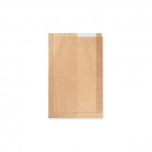 Papierové vrecko (PAP/PP) s okienkom 22+5 x 34 cm [1000 ks]