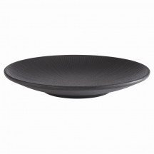Tanier NERO Ø 21 cm, výška: 3 cm, melamin, farba čierna