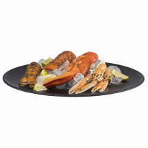 Tanier NERO Ø 42 cm, výška: 3,5 cm, melamin, farba čierna