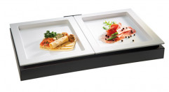 Podnos FRAMES GN 1/2 32,5 x 26,5 cm, výška: 2 cm melamín farba biela