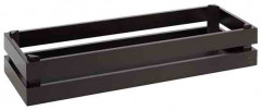 Prepravka SUPERBOX GN 2/4 55,5x18,5cm, výška:10,5cm drevo agát, farba čierna
