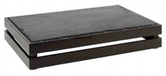 Prepravka SUPERBOX GN 1/1 55,5x35cm, výška:10,5cm drevo agát, farba čierna