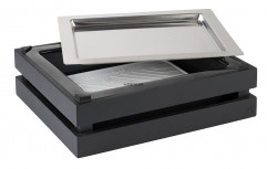 Vložka SUPERBOX GN 1/2 32,5x26,5 cm, výška: 8,5 cm polystyrol, farba čierna