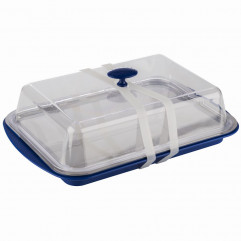 Podnos THERMO TABLETT SET set 5 dielny 43 x 29 cm, výška: 14 cm základňa PS, farba modrá