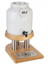 Zásobník TOP FRESH mlieko chladiaci 27x38,5cm, výška:45cm, 8lt porcelán, nerez,