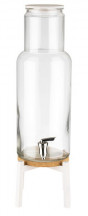 Zásobník NORDIC WHITE na nápoje 23x23cm, výška:60,5cm, 7,5lt nádoba sklo