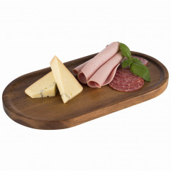 Podnos ALL-ROUNDER servírovací 28,5  x 15,5 cm, výška: 3,5 cm, hnedé drevo