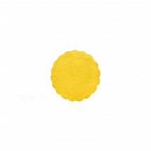 Rozetky PREMIUM Ø 9 cm žlté [40 ks]