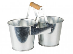 Nádoba príbor/univerzálny TIN 24,5x12cm, výška:18,5cm kov, pozinkovaný