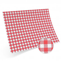 Papierové prestieranie Karo červené 40 x 30 cm [200 ks]